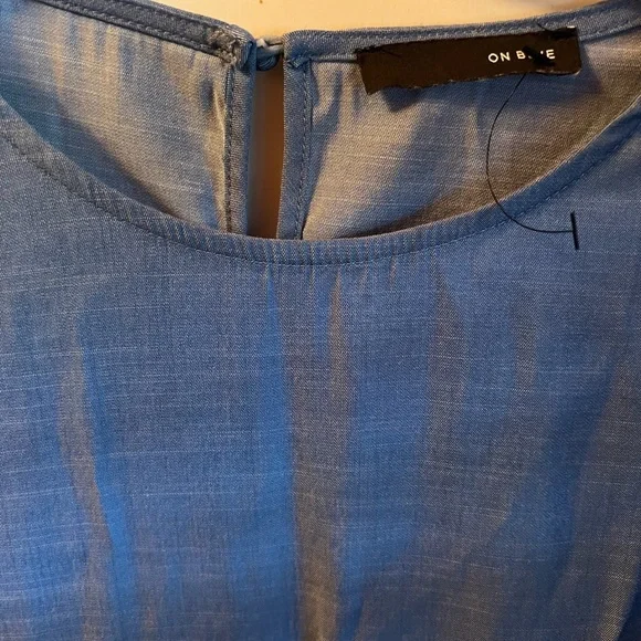 Blue and Black Patterned Dress - Picture 3 of 4